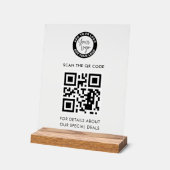 Logo d'entreprise et code QR personnalisés (Angle)