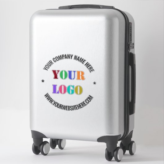 Logo d'entreprise et Sticker promotionnel texte (Sur valise)
