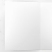Logo d'entreprise et texte Brochure moderne triplé (Intérieur en premier)