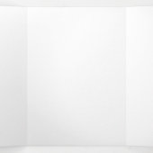 Logo d'entreprise et texte Brochure moderne triplé (Intérieur au milieu)