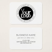 Logo d'entreprise et texte moderne simple modifiab (Devant & derrière)