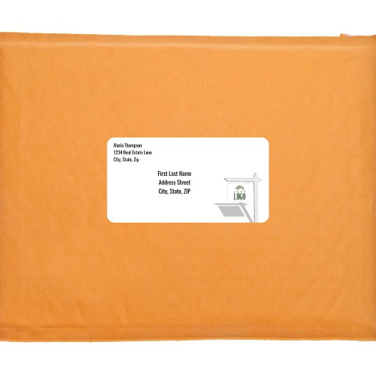 Logo d'entreprise Étiquette de adresse simple