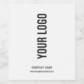 Logo d'entreprise Étiquettes de bouteilles de vin (Étiquettes simples)
