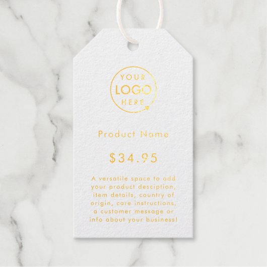 Logo d'entreprise | Étiquettes de prix minimum bla (Recto)