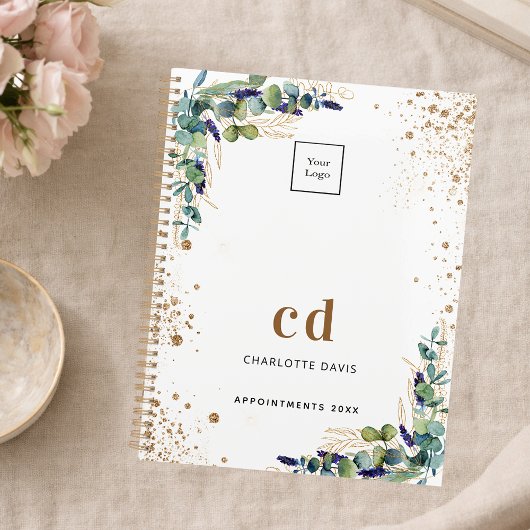 Logo d'entreprise Eucalyptus verdure or 2025