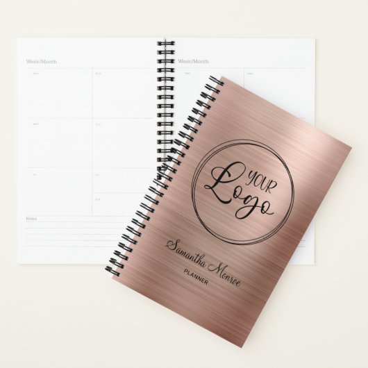 Logo d'entreprise Faux Rose Gold Foil Work (Devant avec enveloppe)