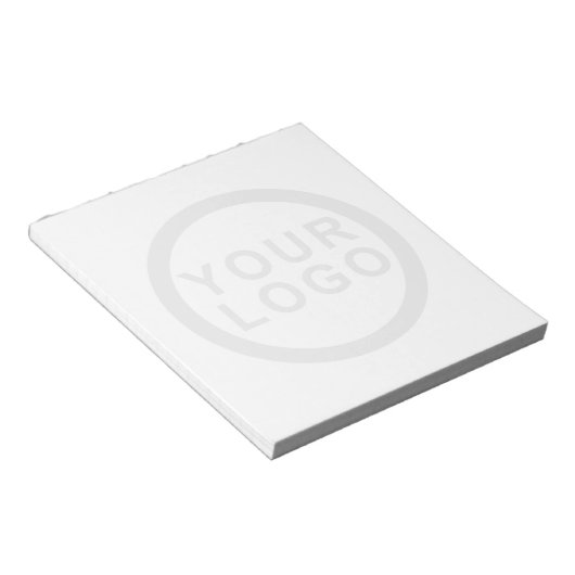 Logo d'entreprise filigrane Logo Bloc-notes blanc (Incliné)