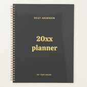 Logo d'entreprise Gold et Grey Monogramme (Devant)