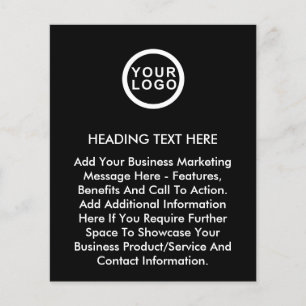 Logo d'entreprise Grand imprimé prospectus promoti