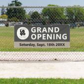 Logo d'entreprise Grand ouverture Bannière extérie (En situation)