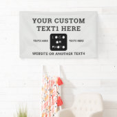 Logo d'entreprise gris Photo Bannière simple (En situation)