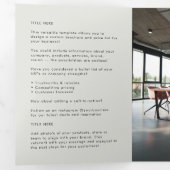 Logo d'entreprise | Gris tarif Brochure triple (Intérieur en premier)