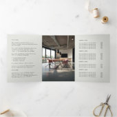 Logo d'entreprise | Gris tarif Brochure triple (Intérieur)