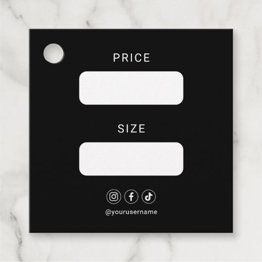 Logo d'entreprise Médias sociaux Étiquettes de fav (Devant)