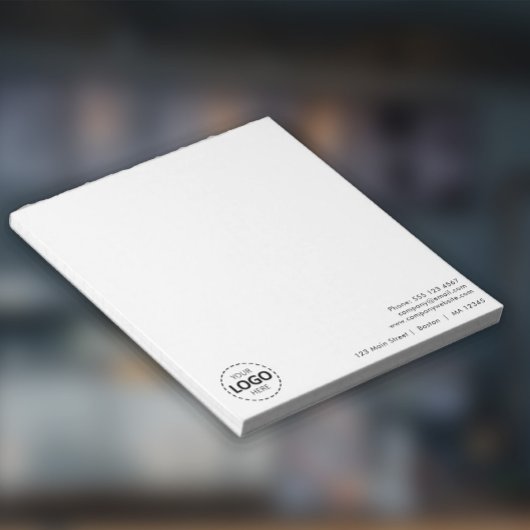 Logo d'entreprise minimal et Bloc-notes de télécha