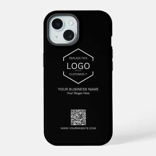 Logo d'entreprise minimaliste de code QR (Verso)