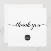 Logo d'entreprise modèle d'appréciation client (Devant / Derrière)