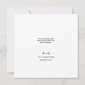 Logo d'entreprise modèle d'appréciation client (Dos)