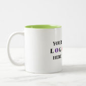 Logo d'entreprise moderne avec code QR Mug (Gauche)