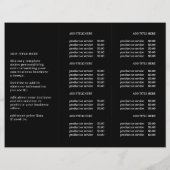 Logo d'entreprise moderne Brochure triple noire (Dos)