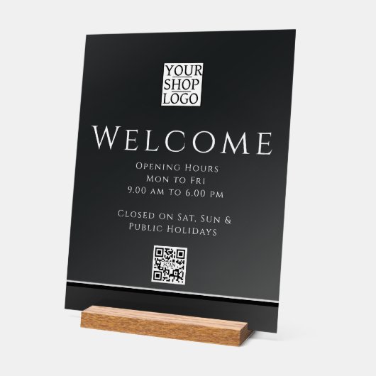 Logo d'entreprise moderne et chic noir (Angle)