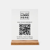 Logo d'entreprise moderne et code QR personnalisé (Recto)