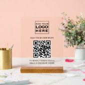 Logo d'entreprise moderne et code QR personnalisé (Mariage)