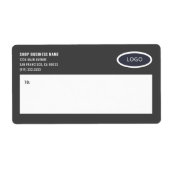 Logo d'entreprise moderne Étiquettes d'expédition (Devant)