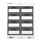 Logo d'entreprise moderne Étiquettes d'expédition (Feuille entière)