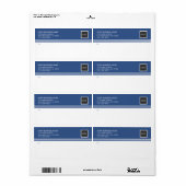 Logo d'entreprise moderne Étiquettes d'expédition (Feuille entière)