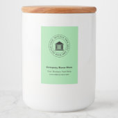 Logo d'entreprise | Name | Étiquette de conteneur  (Devant)