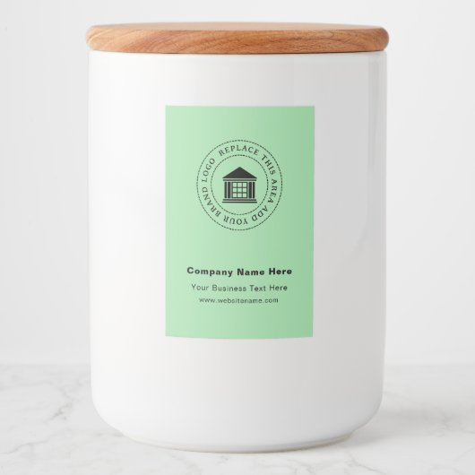 Logo d'entreprise | Name | Étiquette de conteneur  (Devant)