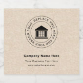 Logo d'entreprise | Name | Étiquettes de bouteille (Étiquettes simples)