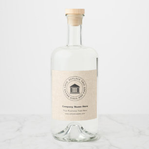 Logo d'entreprise   Name   Étiquettes de bouteille