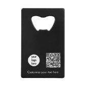 Logo d'entreprise noir - Code QR promotionnel Text (Devant)