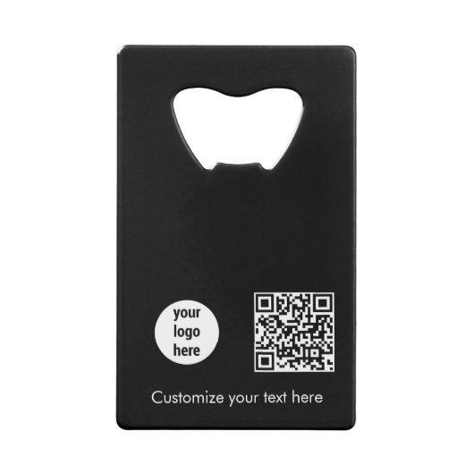 Logo d'entreprise noir - Code QR promotionnel Text (Dos)