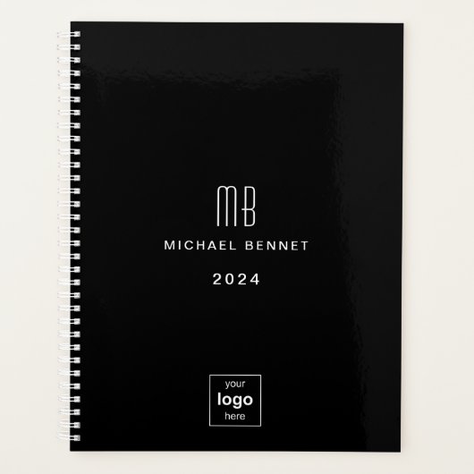 Logo d'entreprise noir moderne 2024 (Devant)