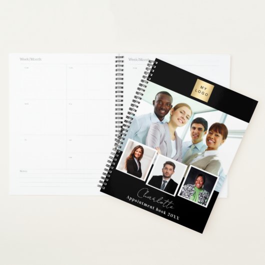 Logo d'entreprise noire photo collage 2026 (Devant avec enveloppe)