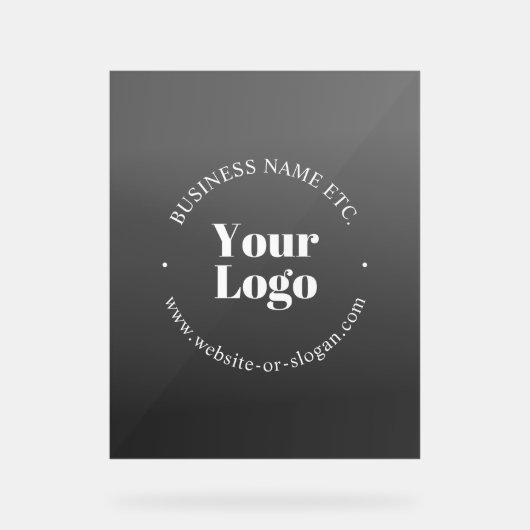 Logo d'entreprise ou design & texte modifiable (Recto)