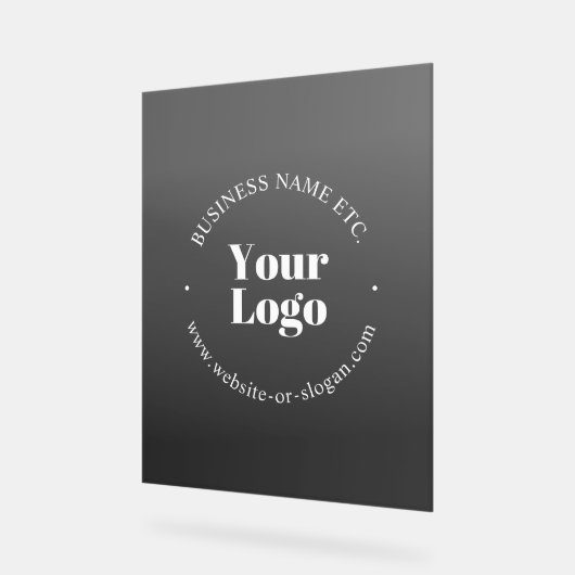 Logo d'entreprise ou design & texte modifiable (Angle)