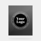 Logo d'entreprise ou design & texte modifiable (Recto)