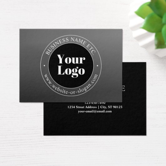 Logo d'entreprise ou design & texte modifiable (Bureau)