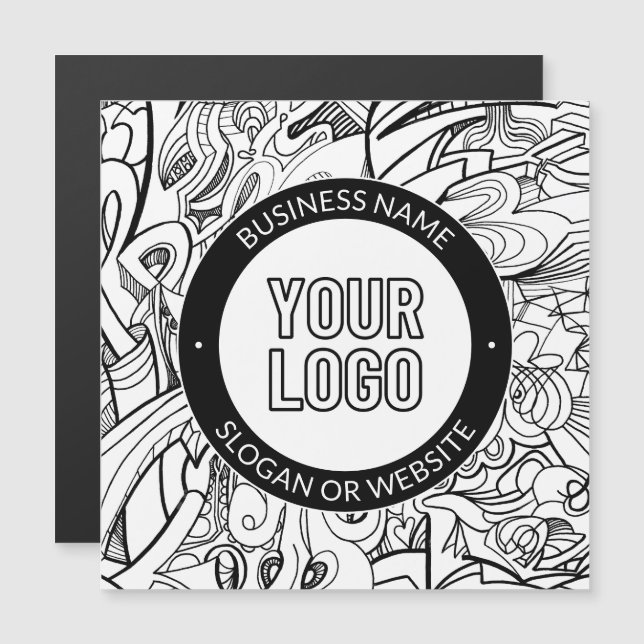 Logo d'entreprise ou modèle de texte modifiable et (Devant / Derrière)