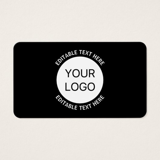 Logo d'entreprise ou toute image et texte modifiab (Devant)