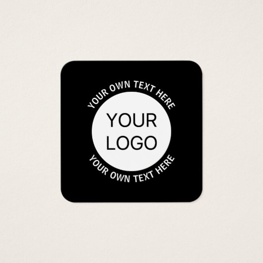 Logo d'entreprise ou toute image et texte modifiab (Devant)