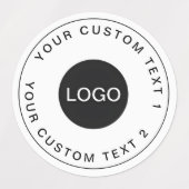 Logo d'entreprise personnalisé | 30 Stickers imper (Design 1)