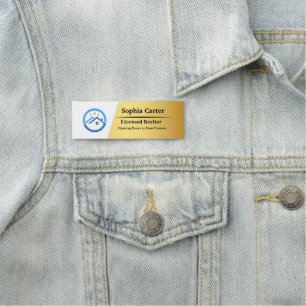 Logo d'entreprise personnalisé Badge magnétique em