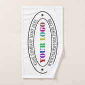 Logo d'entreprise personnalisé Ensemble de serviet (Serviette à main)