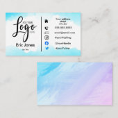 Logo d'entreprise personnalisé et Carte de visite  (Devant / Derrière)