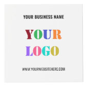 Logo d'entreprise personnalisé et Cube promotionne (Devant)